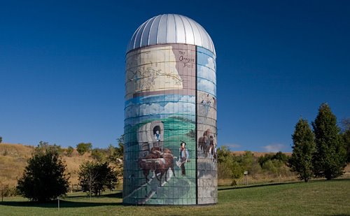 Silo Oregon Trail Nature Park KS