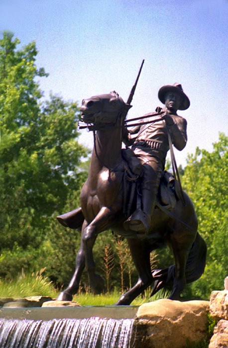 Buffalo Soldier Monument to the first all-black regiments of the US Army. The Army was segregated from 1866 to 1951.