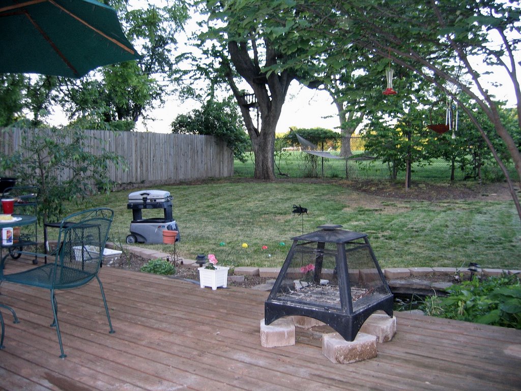 Moms backyard