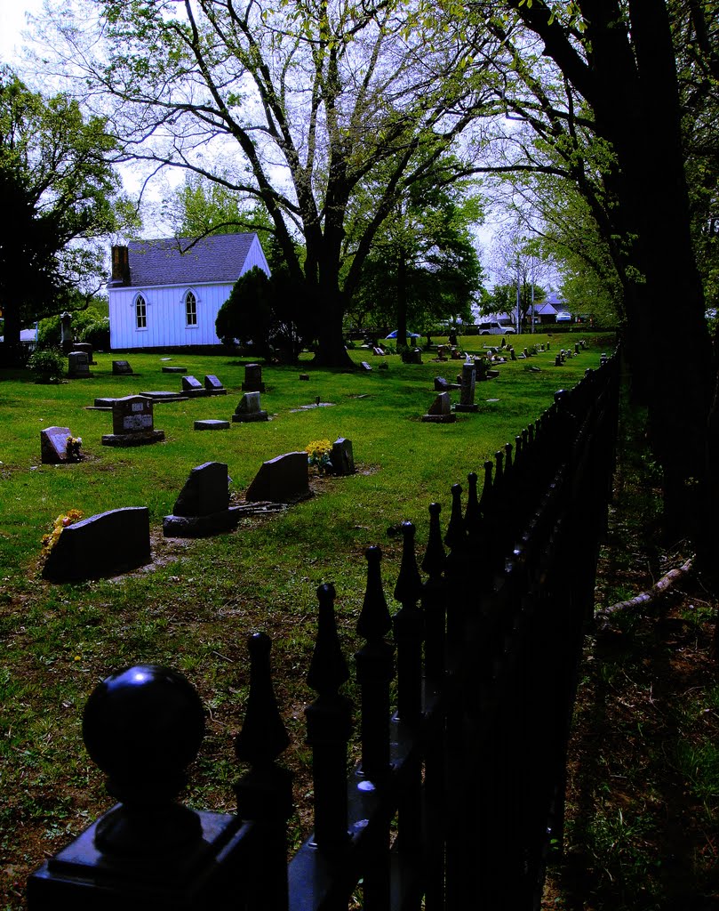 Antioch Cemetery viewed from west fence