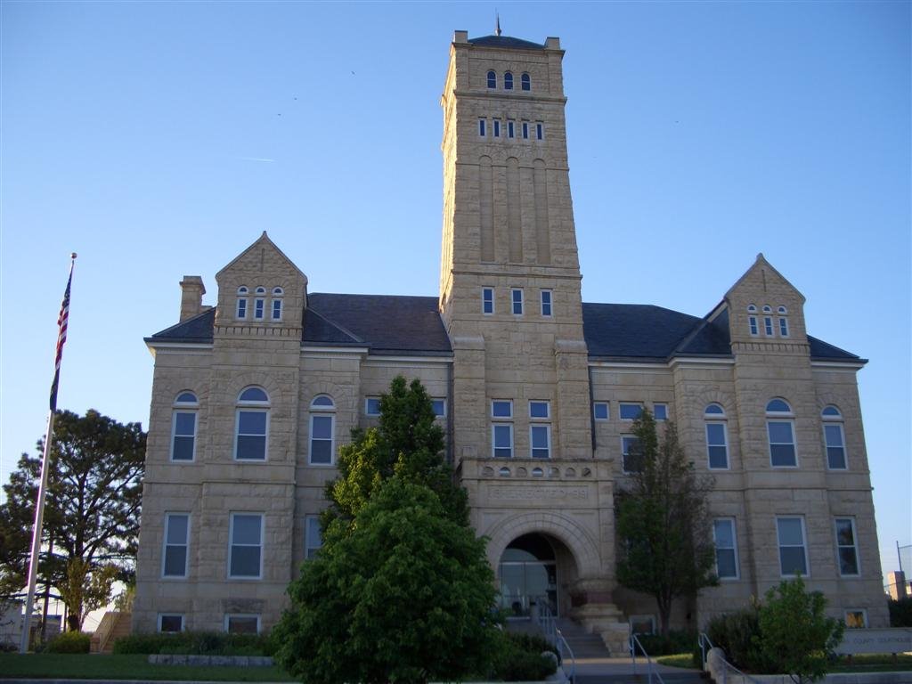 Geary County Courthouse, limestone, Junction City, KS