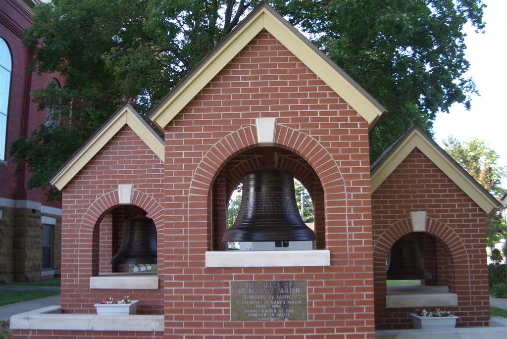 Bells of St. Marys Parish, east of St. Patricks Church, Parsons, KS