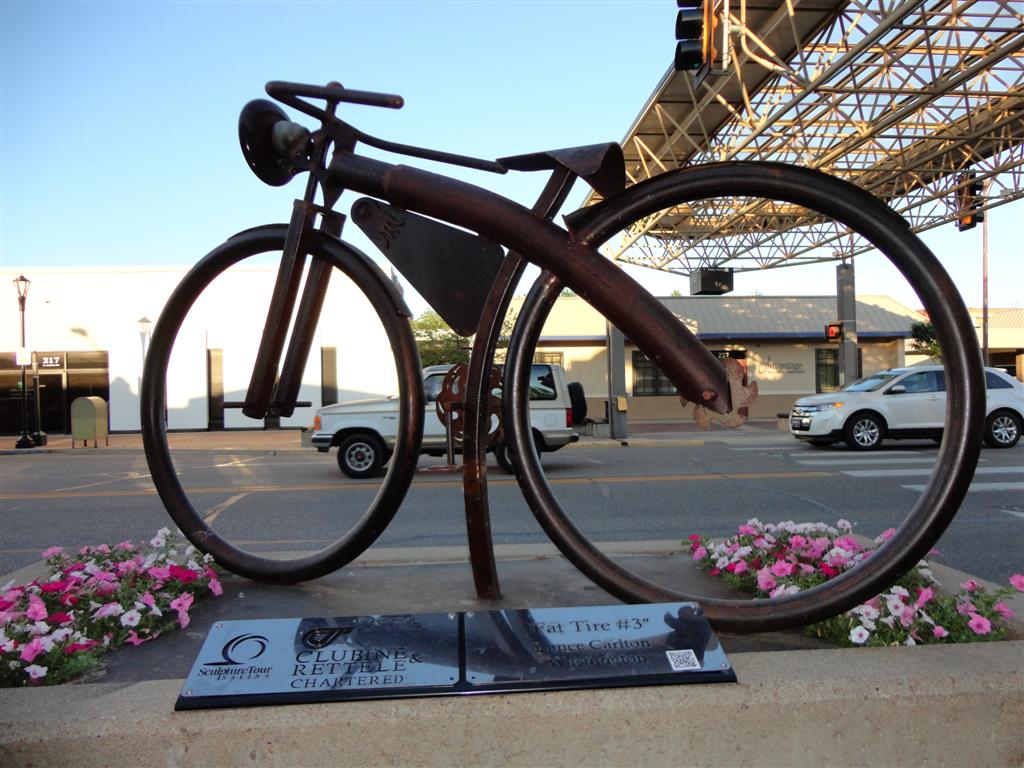 Fat Tire #3 by Lance Carlton, downtown Salina, KS