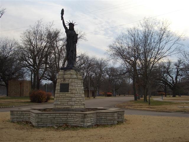 Statue of Liberty reproduction;Oakdale Park,Salina,KS