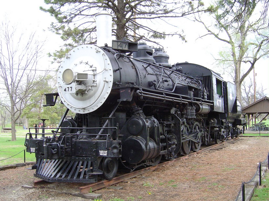 Steam Locomotive in Kenwood Park, Salina KS.