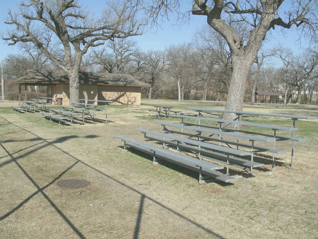 Oakdale Park, Tennis Courts northside Bleachers