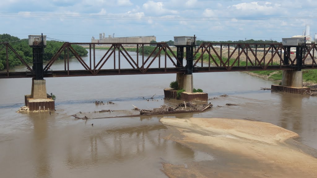 Old Union Pacific Railroad Bridge over Kansas River at Topeka