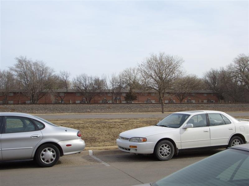 Apartments across RR tracks from campus, Hays, KS