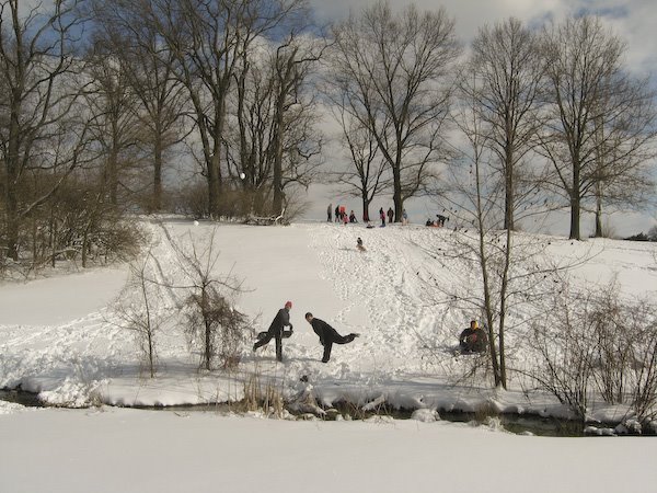 Seneca Golf Course after a snowfall