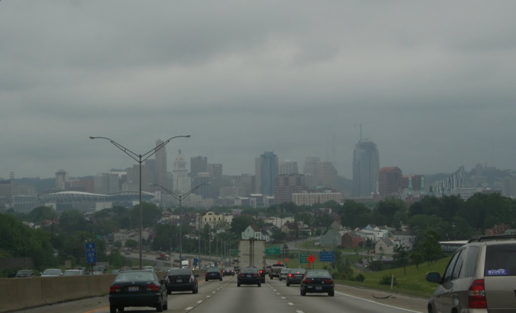Cincinnati, Downtown From Interstate 71