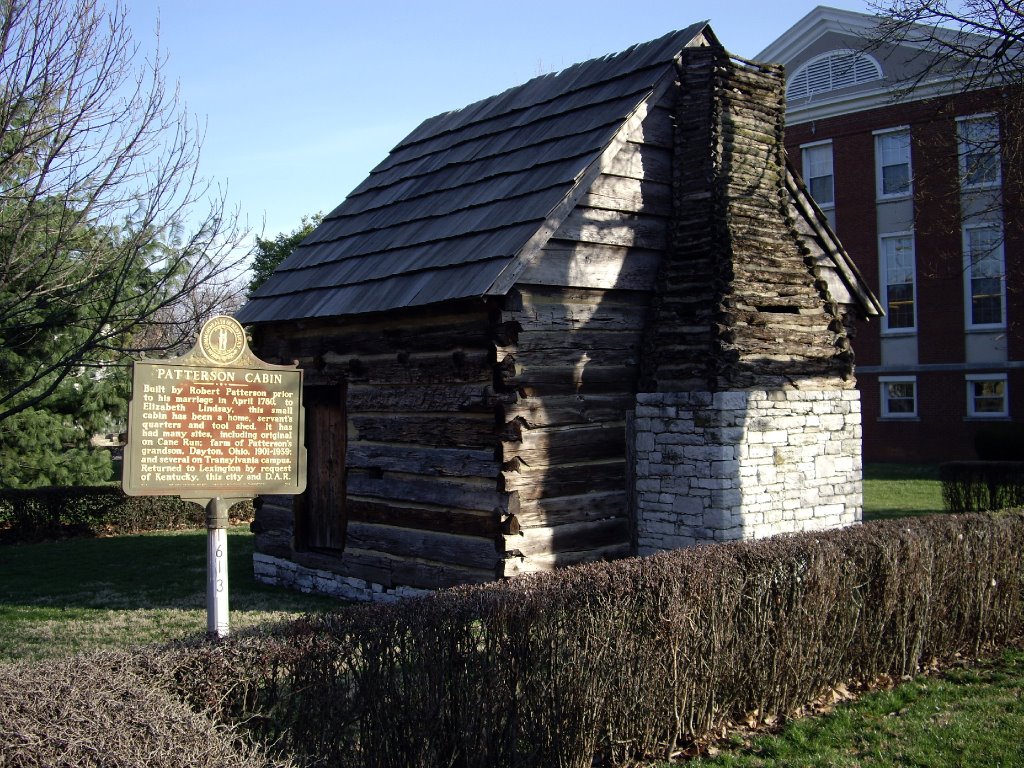 Patterson log cabin on Transylvannia U campus