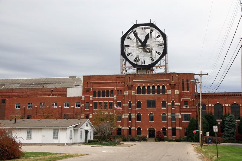Indiana - Clarksville - Factory Clock