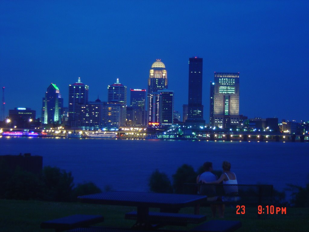 Louisville Skyline at twilight