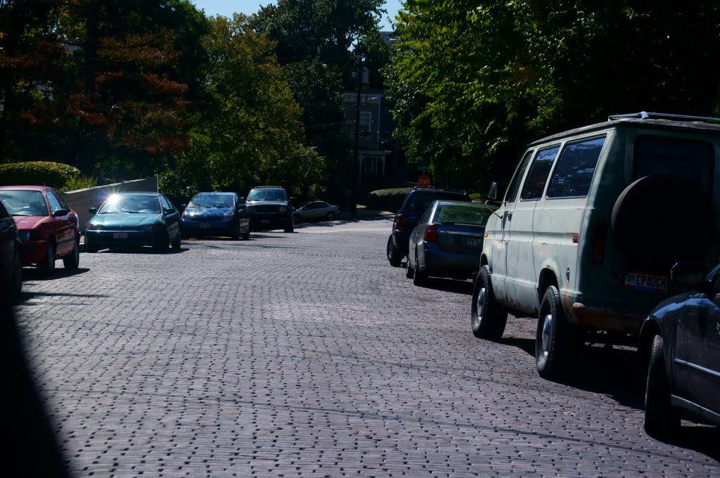 Brick pavement on Jerome Street - Mt. Adams - Cincinnati, Ohio
