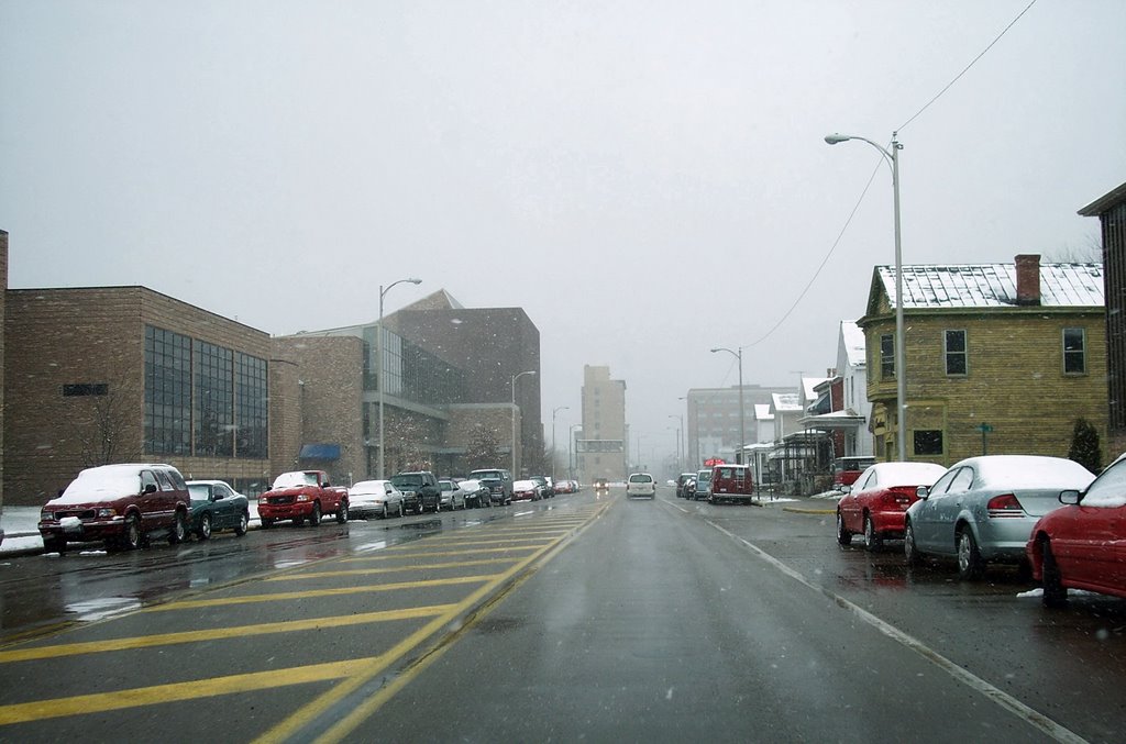 snow flurries in Portsmouth,Ohio