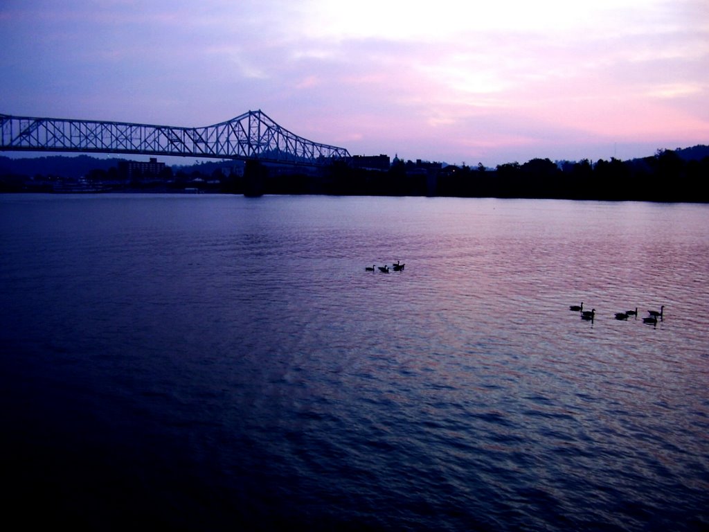 The Ohio River in the early morning