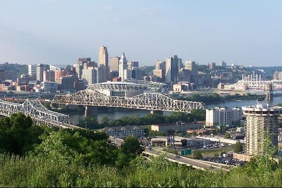 Cincinnati Skyline from Devou Park, Covington, Kentucky