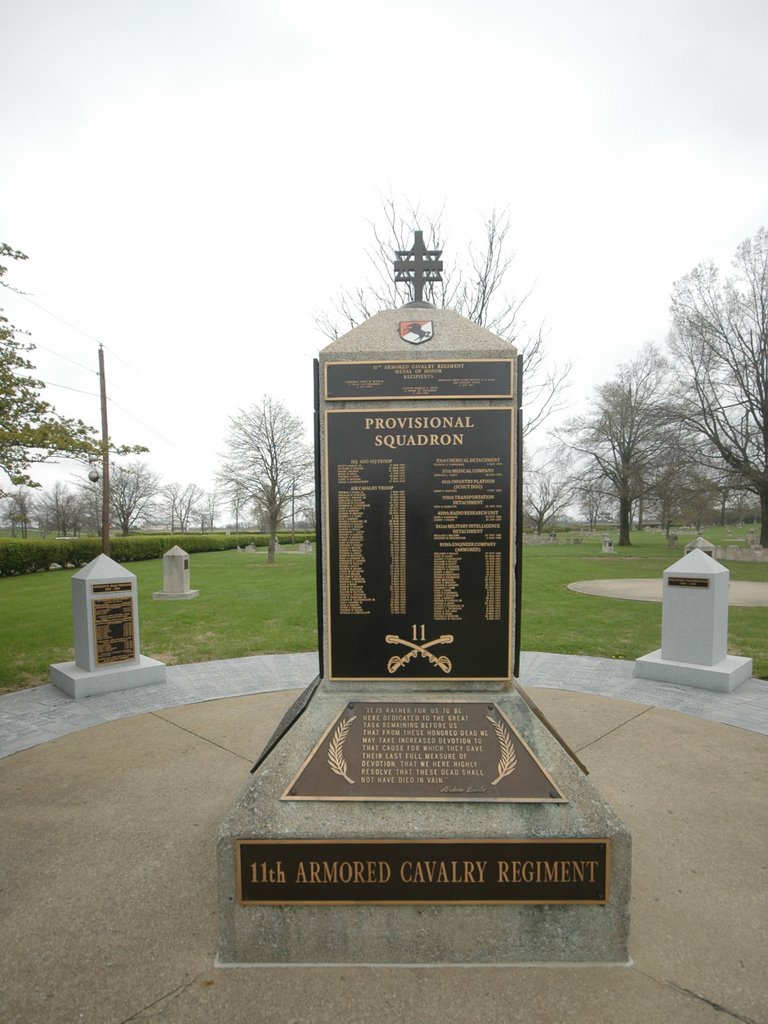 Monument to those killed while serving with the 11th Armored Cavalry Regiment in Vietnam, Fort Knox, KY
