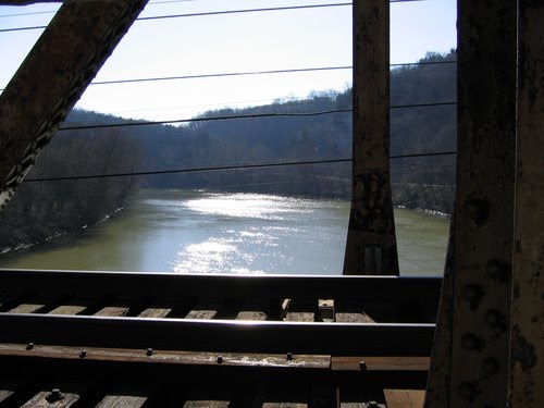 Kentucky river from rail bridge