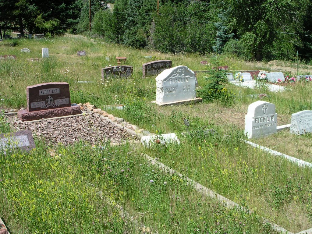 Colorado: Tombstones - a burial of a descendant of Italian immigrants