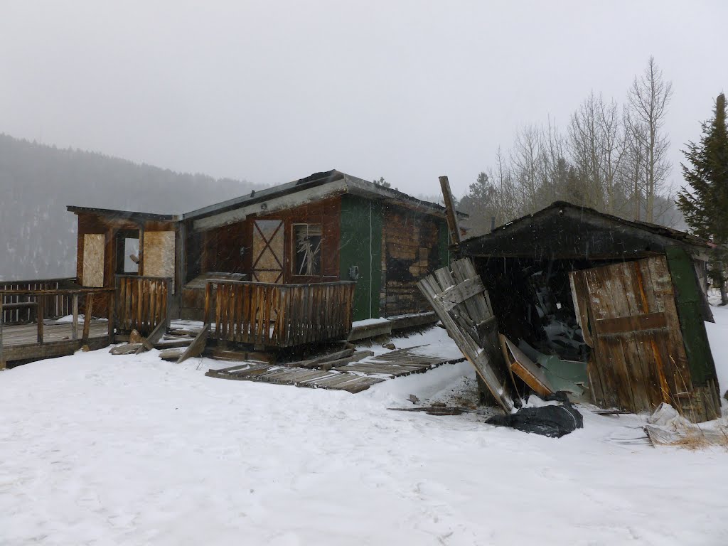 Old Mining Camp in Snow