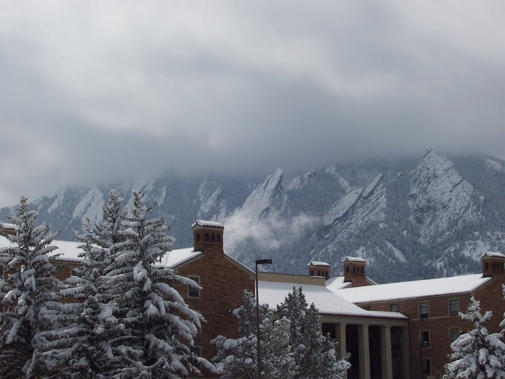 Libby Hall and Flatirons