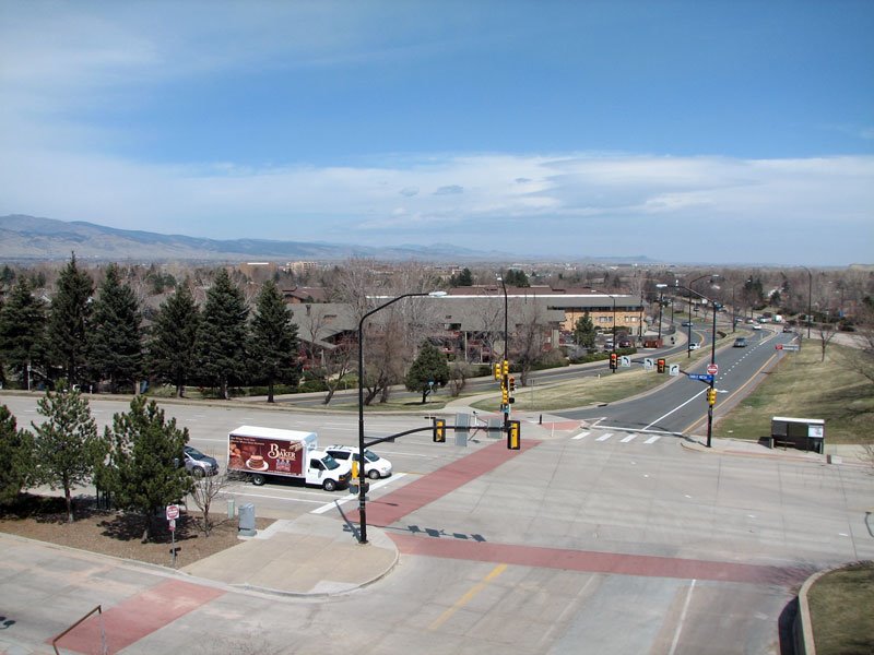 View from atop RTD Park n Ride in South Boulder.