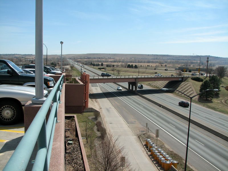 View from atop RTD Park n Ride in South Boulder.