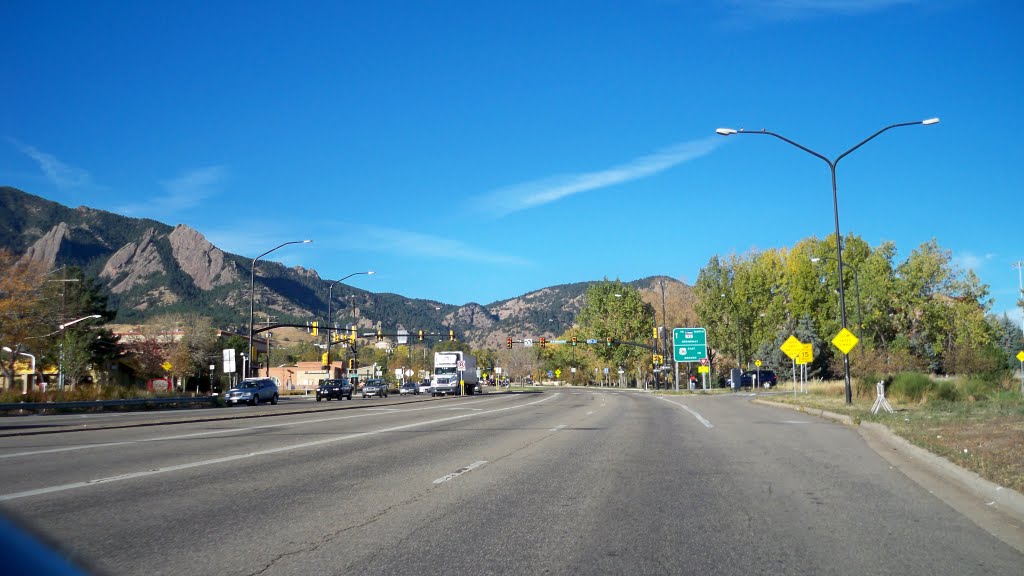 Broadway Avenue,Boulder,Colorado,USA