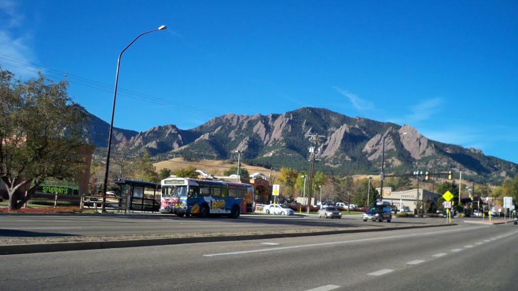 Broadway Avenue day,Boulder,Colorado,USA