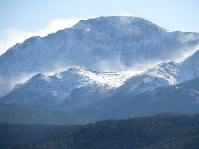 Snow Blowing on Pikes Peak