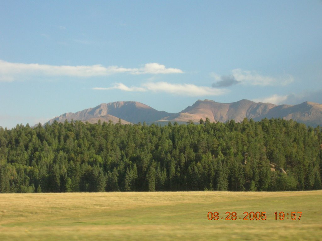 Pikes Peak from Woodland Park