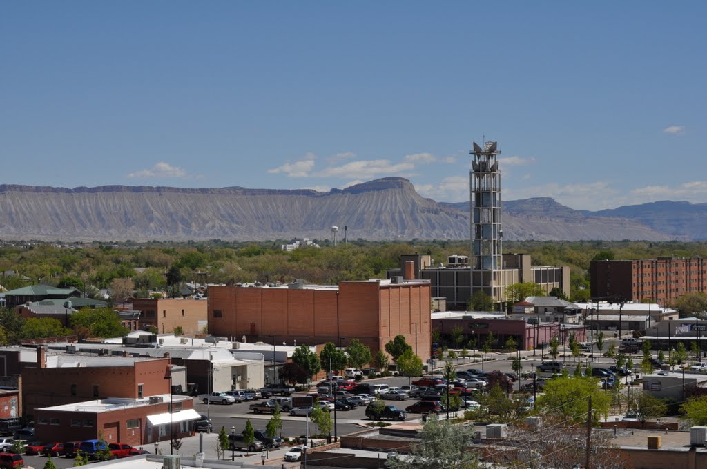 Mt. Garfield from downtown GJ