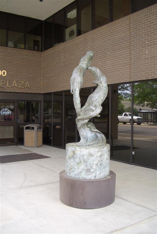 otters, life-size bronze, Greeley, CO