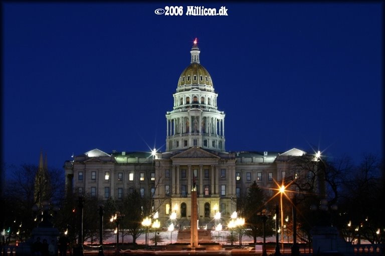 Colorado State Capitol at Night