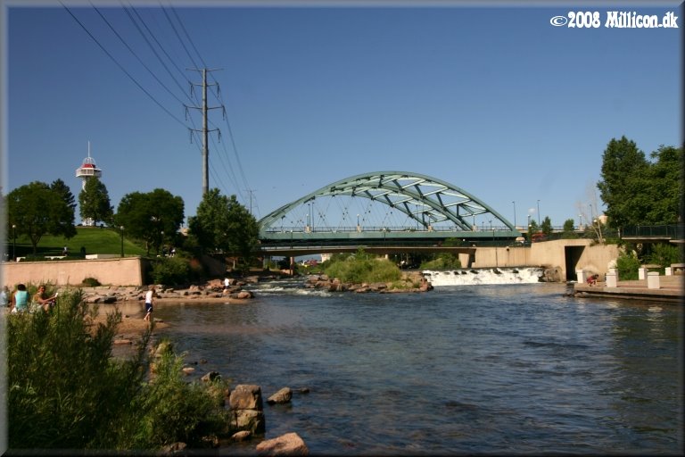South Platte River and Speer Boulevard Bridge