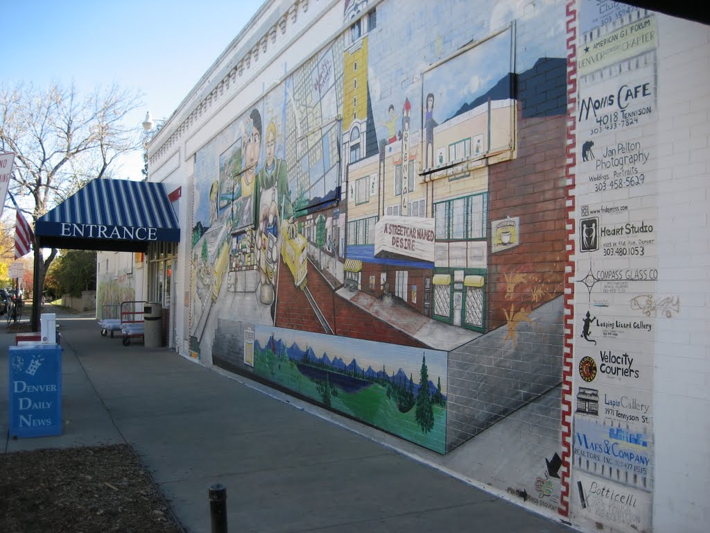 long mural on hardware store  2010