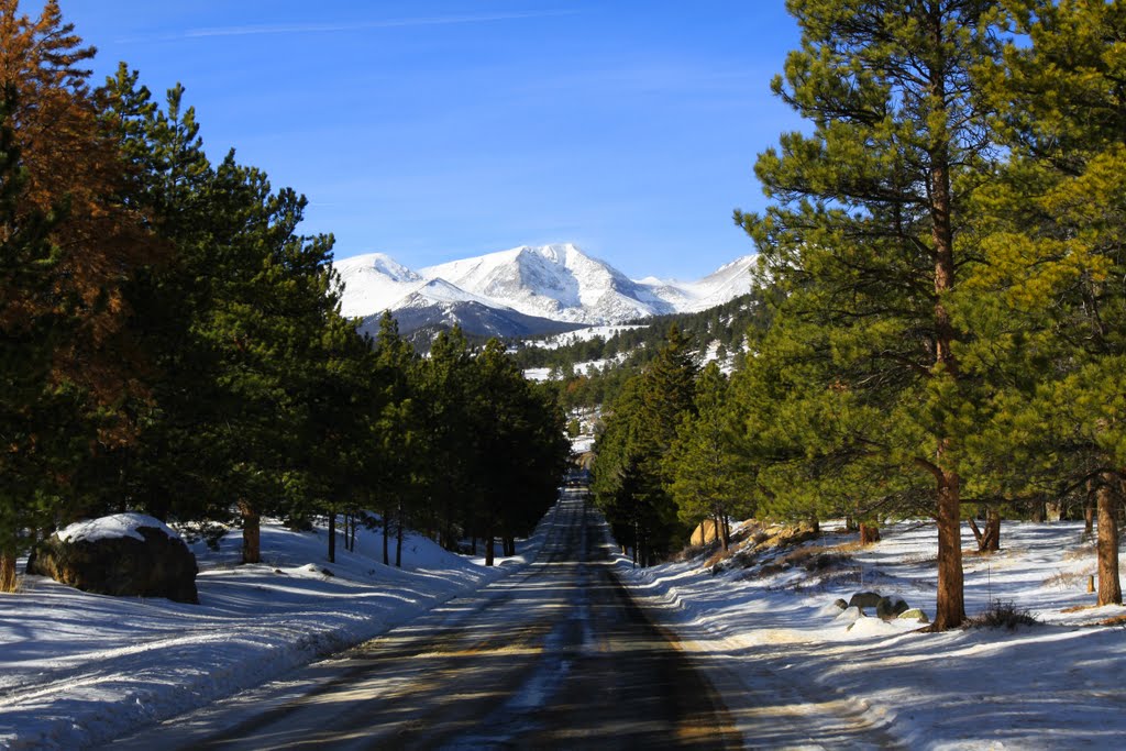 Ypsilon Mountain from the Bear Lake Road near the Beaver Meadows Entrance, Rocky Mountain National Park, Colorado