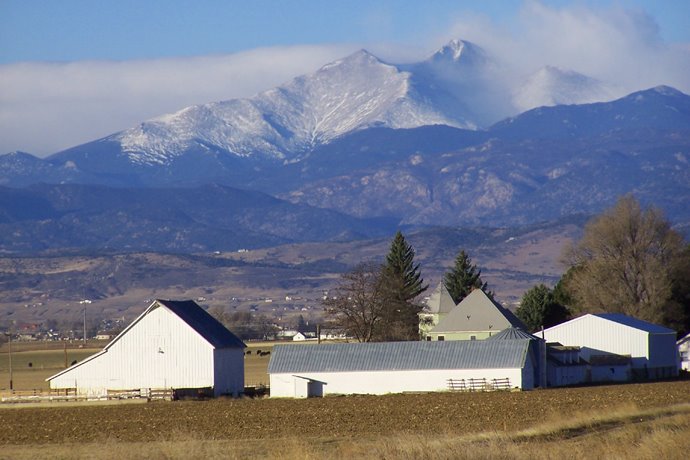 Longs Peak and Mt. Meeker on Thanksgiving