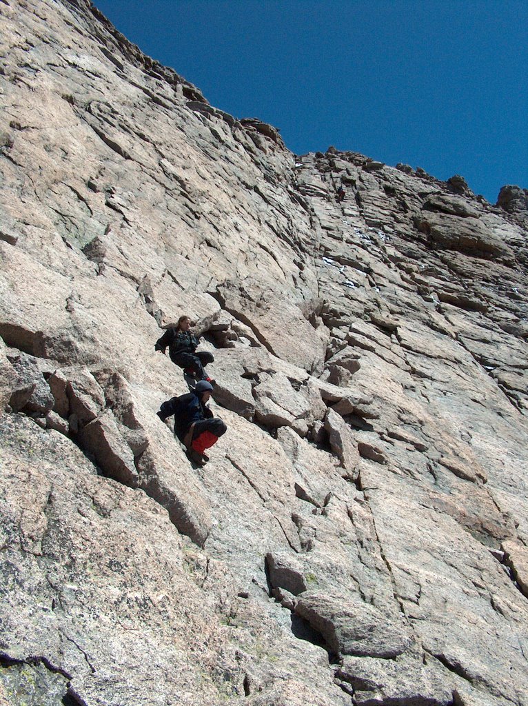 The Homestretch just below the summit of Longs Peak, Rocky Mountain National Park, Colorado