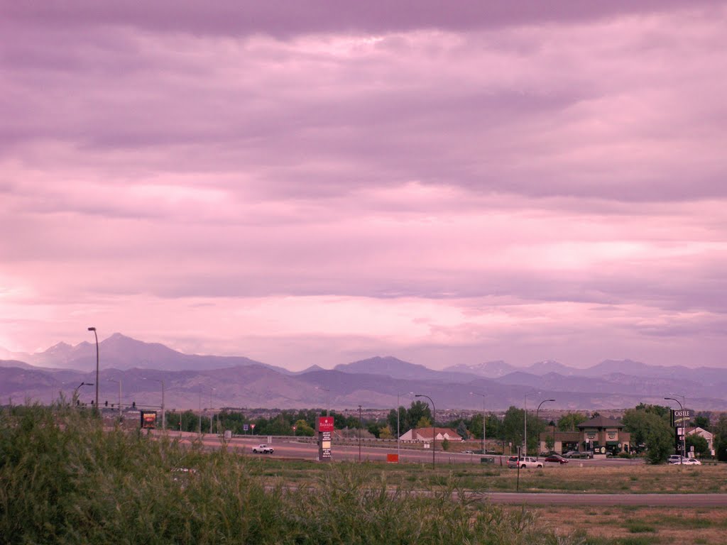Freeway and Mountains,Colorado,USA