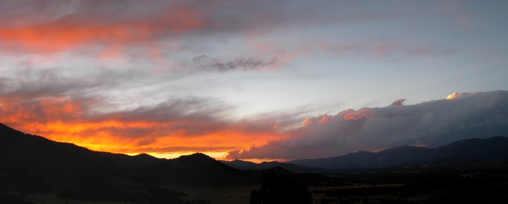 My First CO Camping Sunset, Badger Creek Saddle, near Tarryall, CO