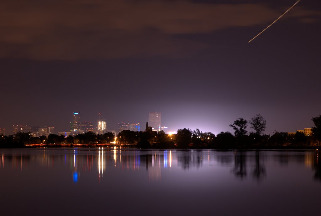 long exposure over sloans lake