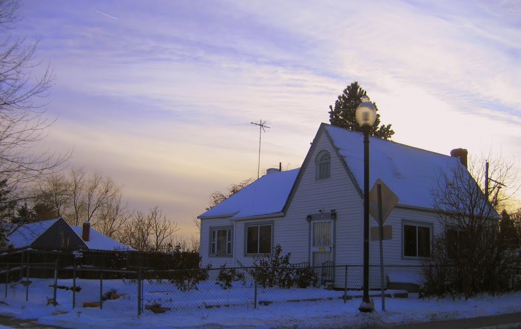 winter evening in Wheat Ridge