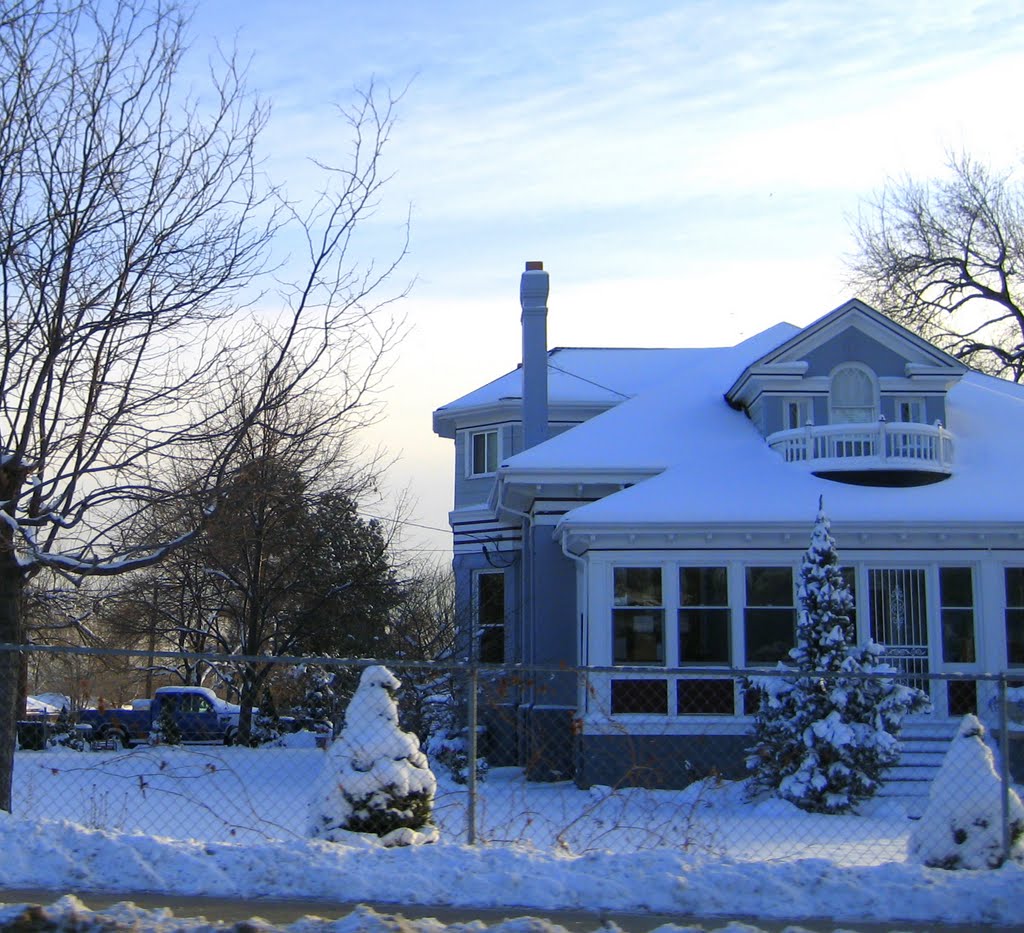 winter evening in Wheat Ridge