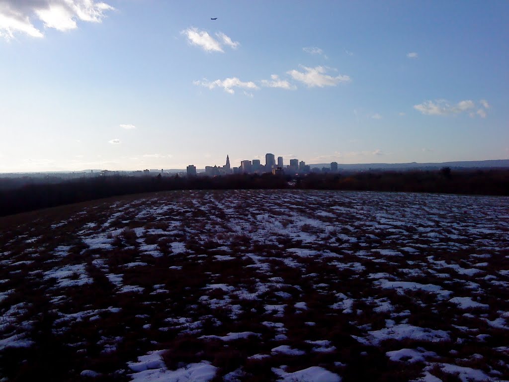 Hartford skyline, as seen from the dump