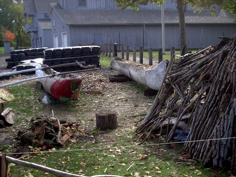 Dugout Canoes & Wigwam, Harbor Park