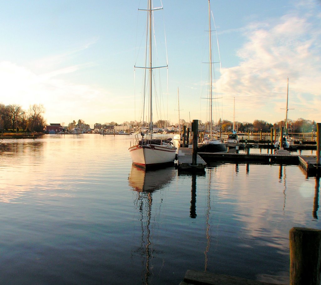 milford boat at dock