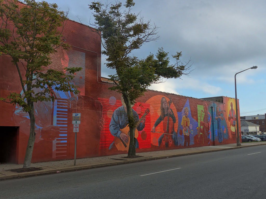 Wall painting in New London, CT