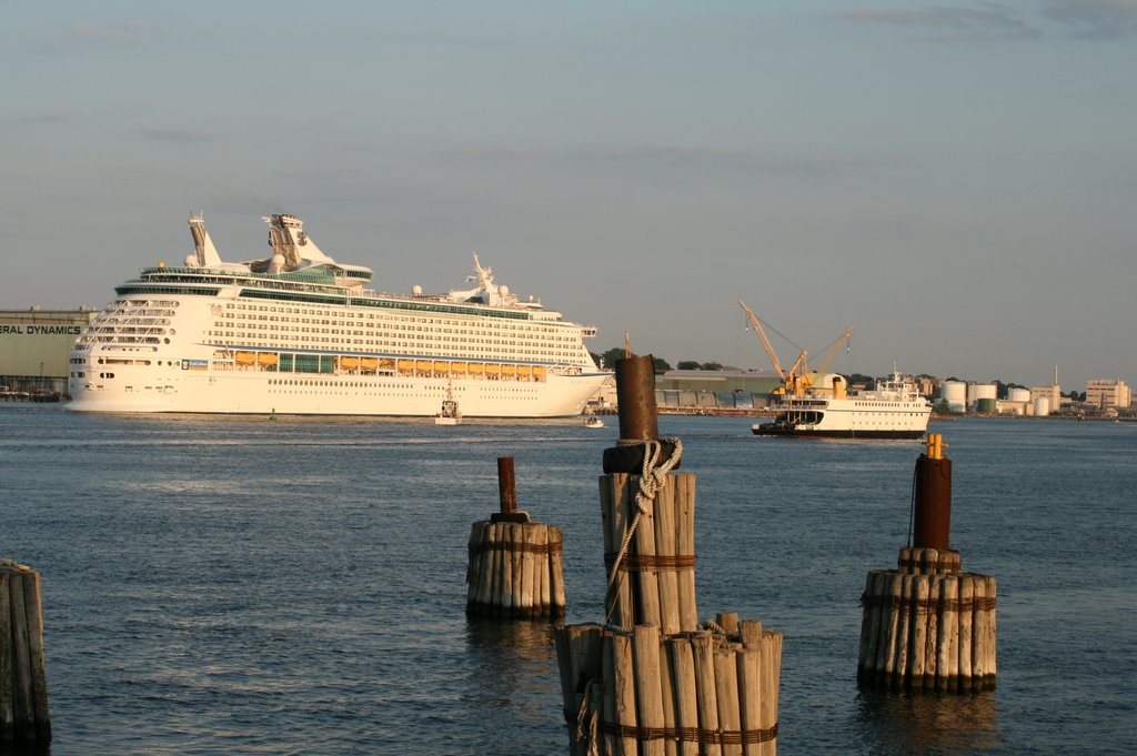 Explorer of the Seas in New London Harbor